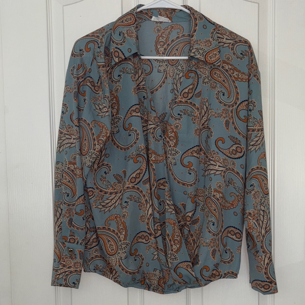 Paisley Patterned Women’s Blouse